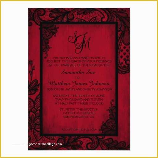 Free Gothic Wedding Invitation Templates Of Red Roses Gothic Wedding Invitations ⋆ Partyinvitecards