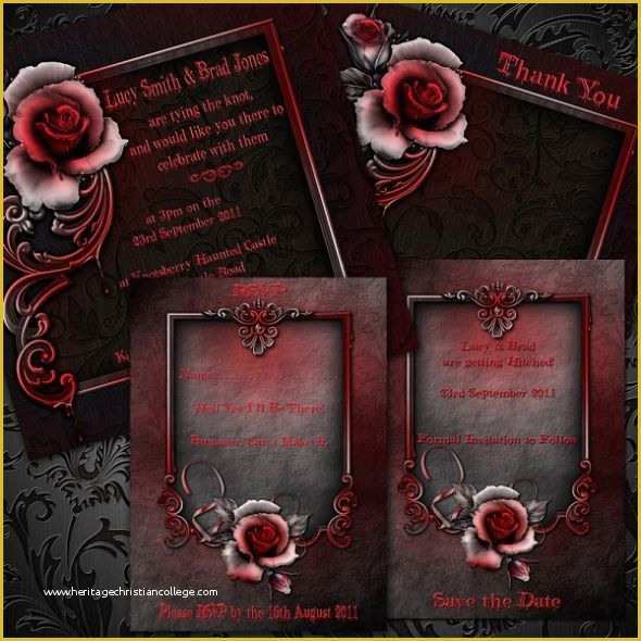 Free Gothic Wedding Invitation Templates Of Wedding Invitation Wording Gothic Wedding Invitation