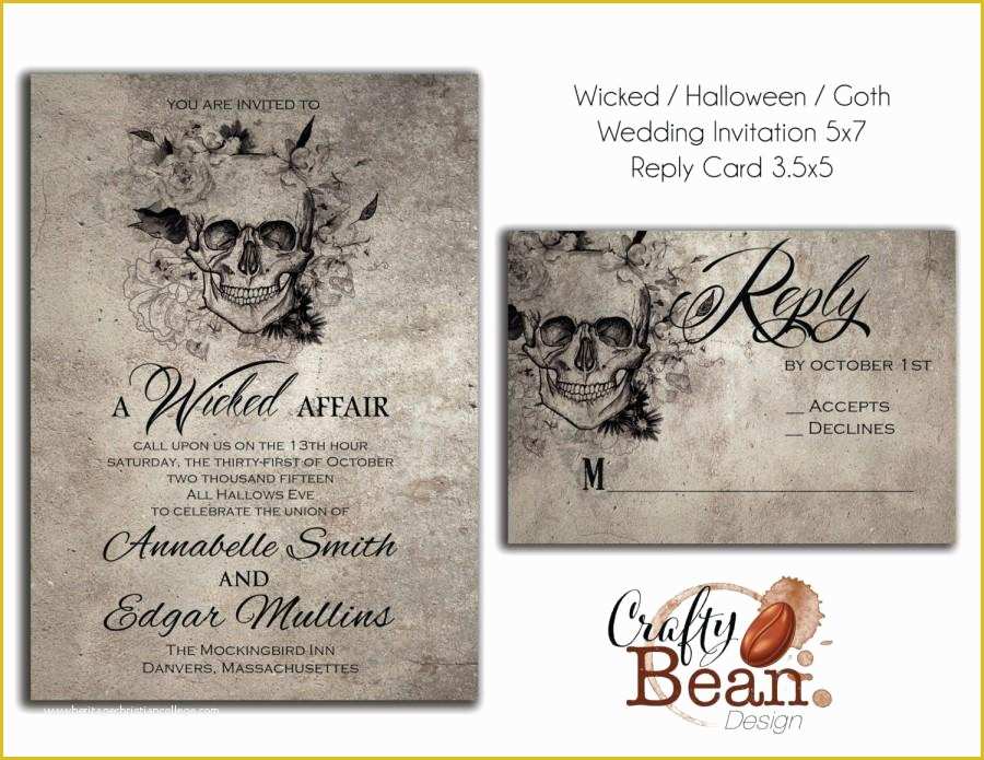 59 Free Gothic Wedding Invitation Templates | Heritagechristiancollege