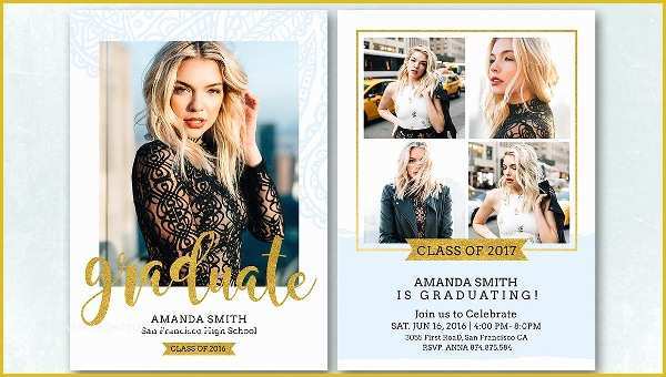 Free Graduation Announcement Photo Card Templates Of 23 Graduation Announcement Card Templates Free