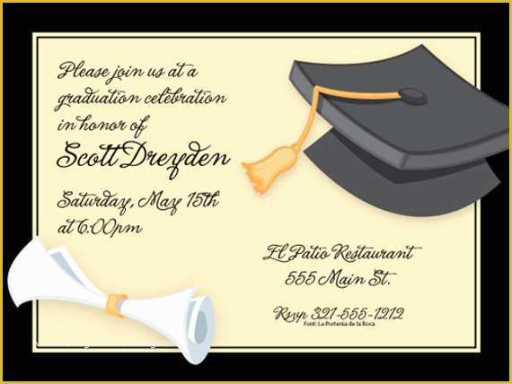 Free Graduation Announcement Photo Card Templates Of 38 Printable Graduation Invitations Psd Ai