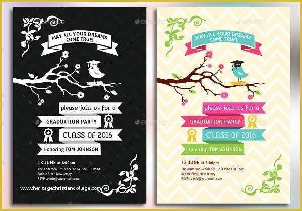 Free Graduation Announcement Photo Card Templates Of 7 Graduation Party Invitations Free Editable Psd Ai