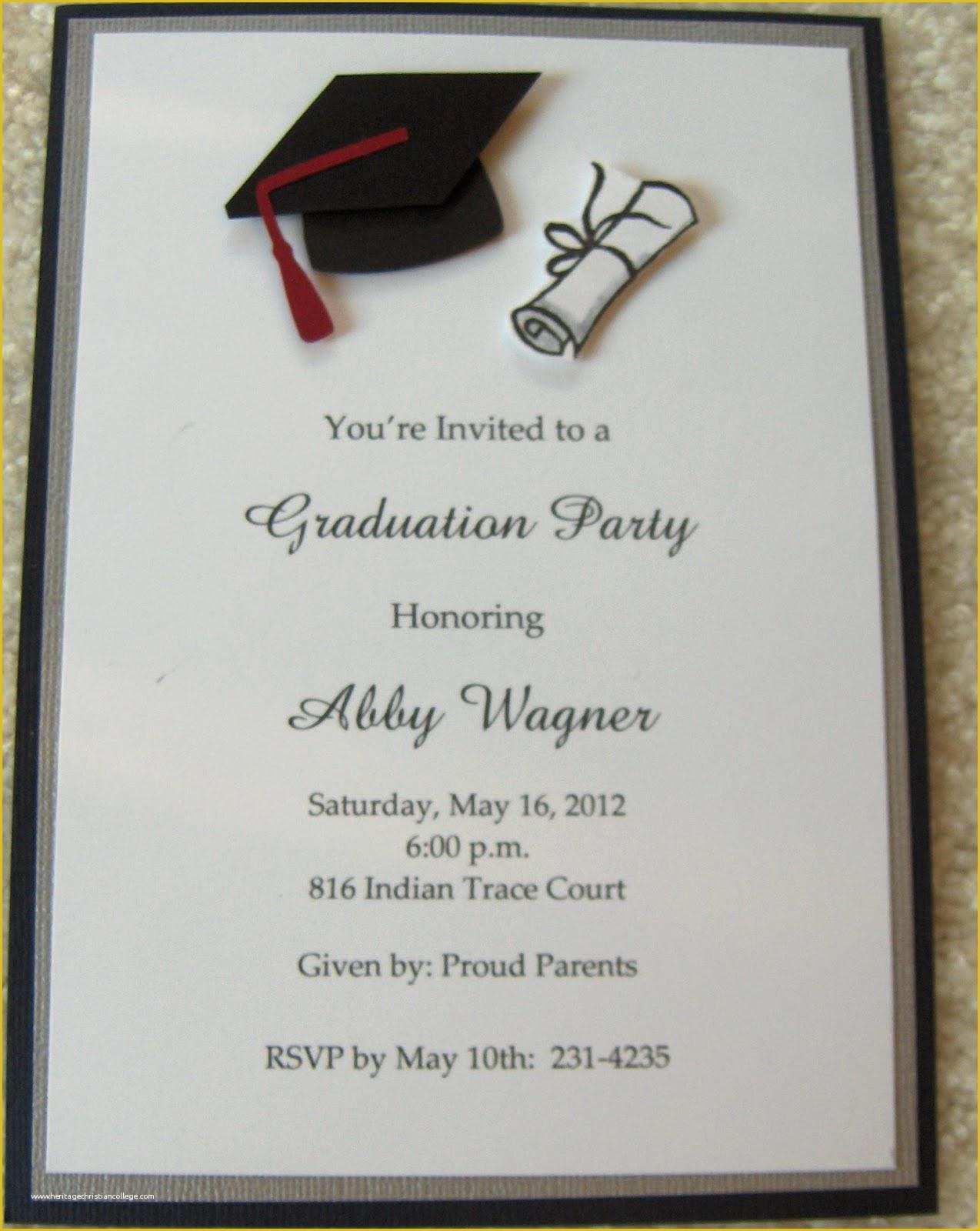 Free Graduation Announcement Photo Card Templates Of College Graduation Party Invitations