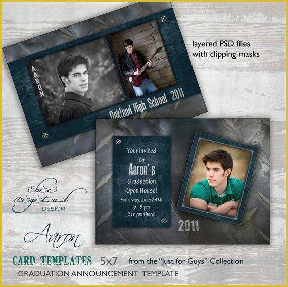 Free Graduation Announcement Photo Card Templates Of Graduation Announcement Card Template for Graphers 5x7