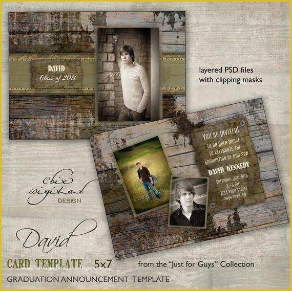 Free Graduation Announcement Photo Card Templates Of Graduation Announcement Card Template for Photographers Just