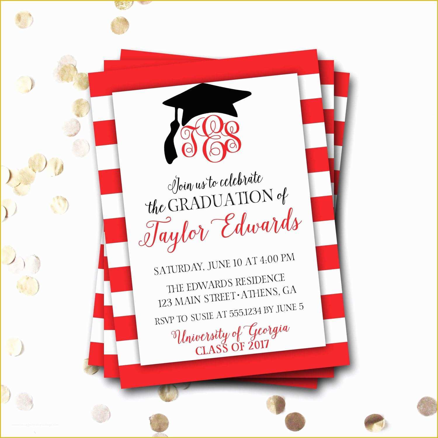 Free Graduation Announcement Photo Card Templates Of Graduation Invitation Graduation Invitation Cards