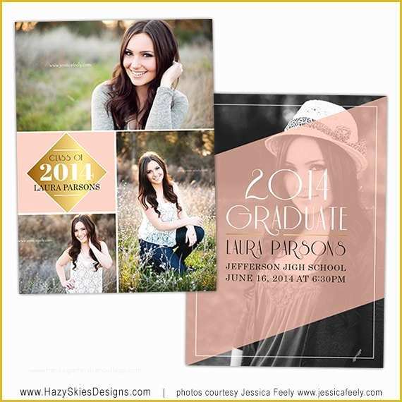 Free Graduation Announcement Photo Card Templates Of Items Similar to Senior Graduation Announcement Card