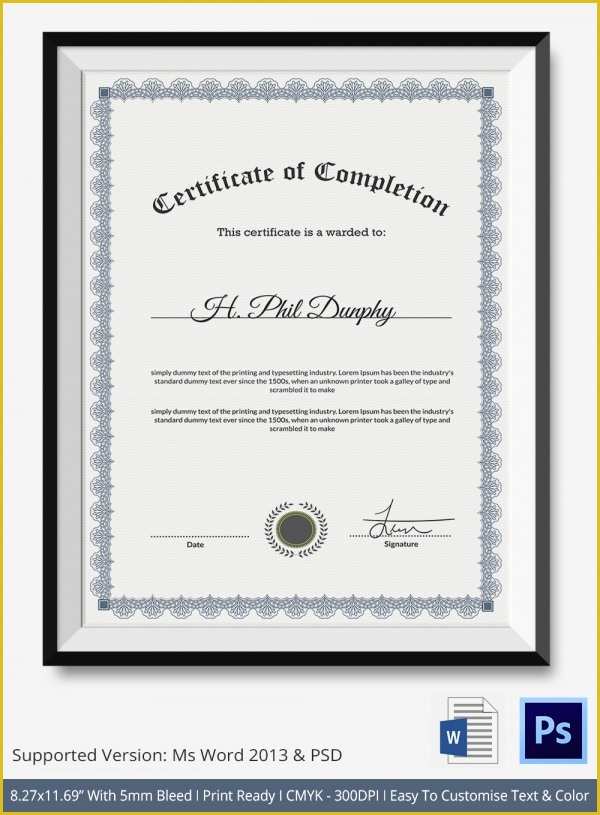 Free Graduation Certificate Template Of 11 Graduation Certificate Templates Word Pdf Documents