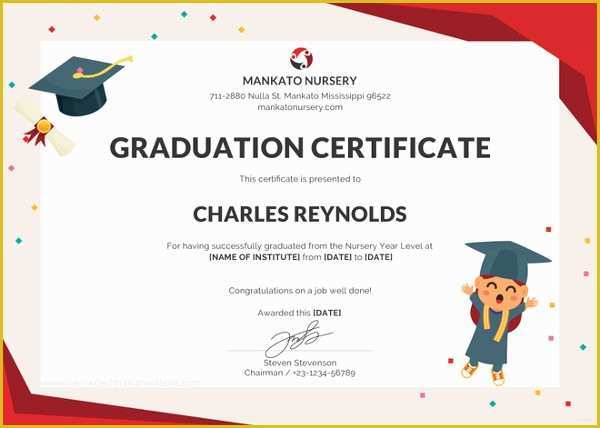 Free Graduation Certificate Template Of 18 Graduation Certificate Templates Word Pdf Documents