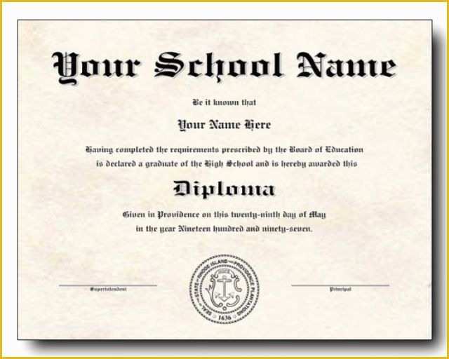 Free Graduation Certificate Template Of 60 Free High School Diploma Template Printable