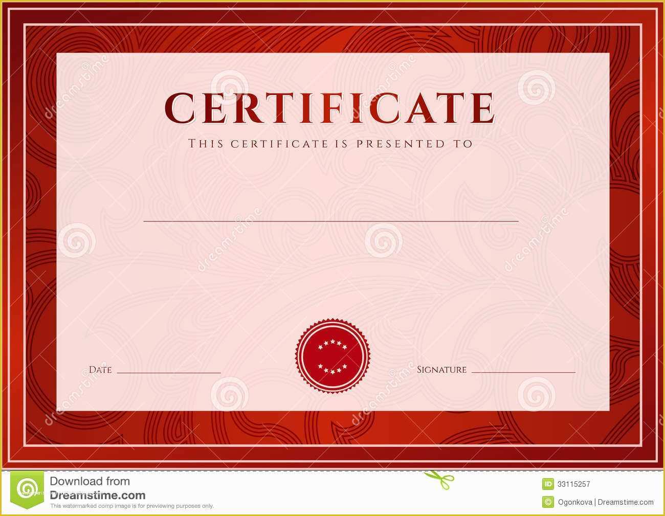 Free Graduation Certificate Template Of Free Diploma Certificates