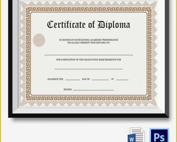 Free Graduation Certificate Template Of Ged Certificate Template Download