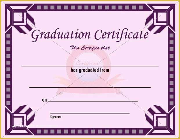 Free Graduation Certificate Template Of Graduation Certificate Template