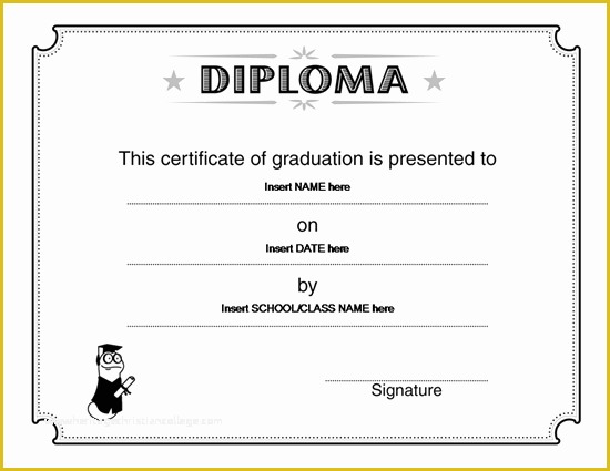 Free Graduation Certificate Template Of Graduation Certificate Templates