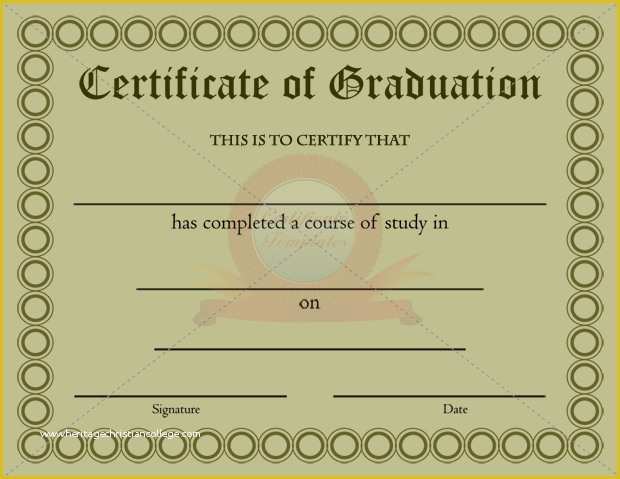 Free Graduation Certificate Template Of Graduation Certificates Templates Free Free Doc