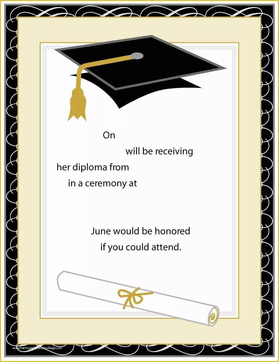 Free Graduation Invitation Templates for Word Of 40 Free Graduation Invitation Templates Template Lab