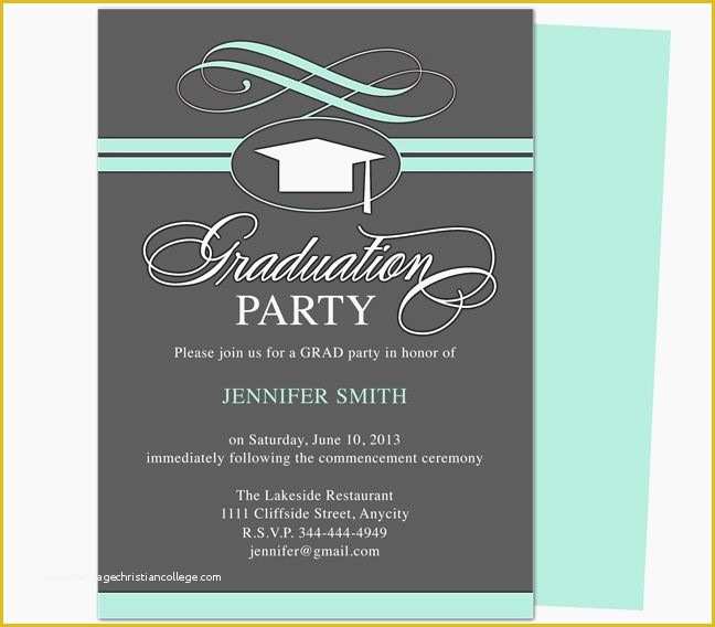 Free Graduation Invitation Templates for Word Of Free Graduation Invitation Templates for Word 2018