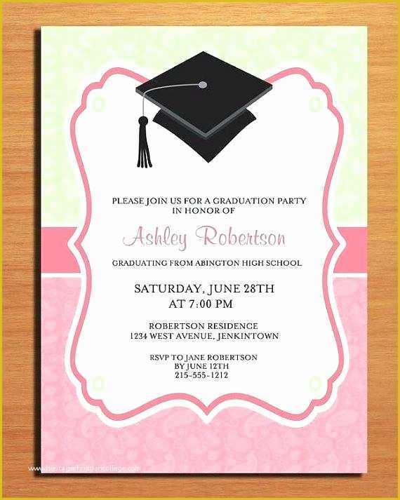 Our Best Gallery of Free Graduation Invitation Templates for Word Of 40 Fre...