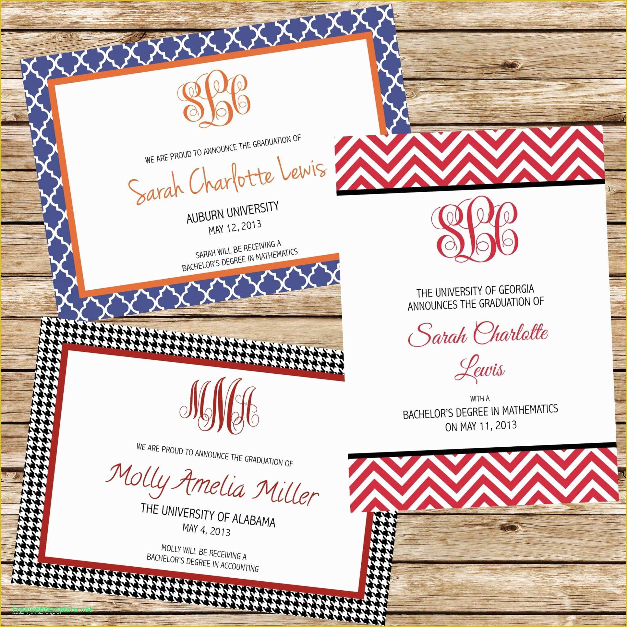 Free Graduation Invitation Templates for Word Of Invitation Templates Word