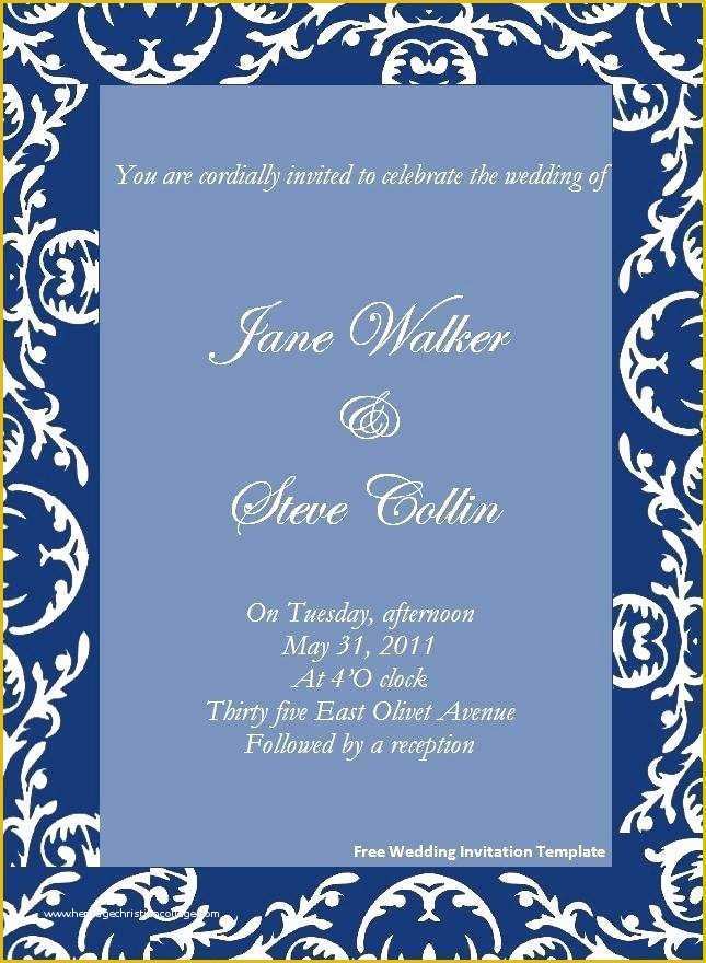 Free Graduation Invitation Templates for Word Of Wedding Invitations Template Word – iso Certification