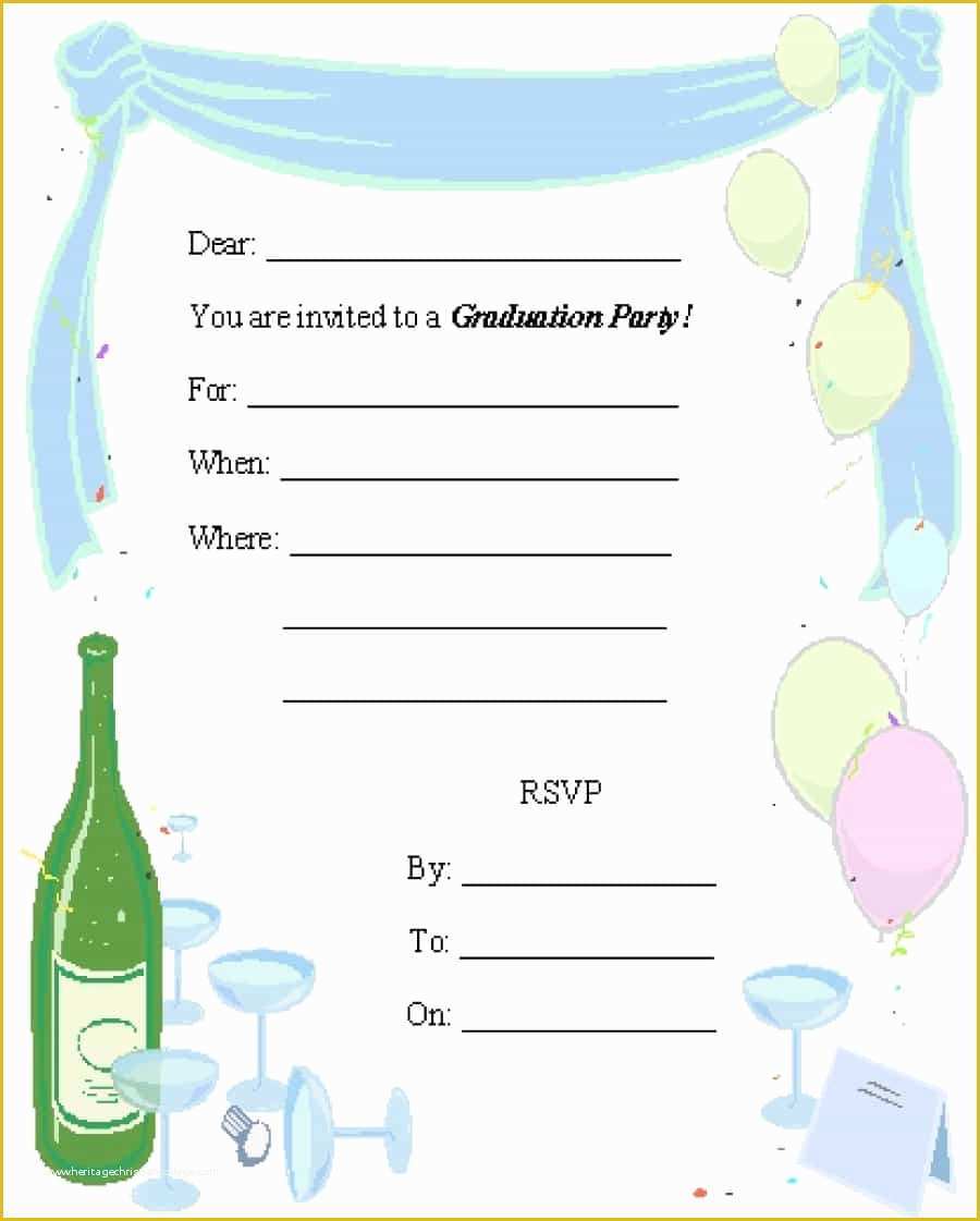 Free Graduation Invitation Templates Of 40 Free Graduation Invitation Templates Template Lab