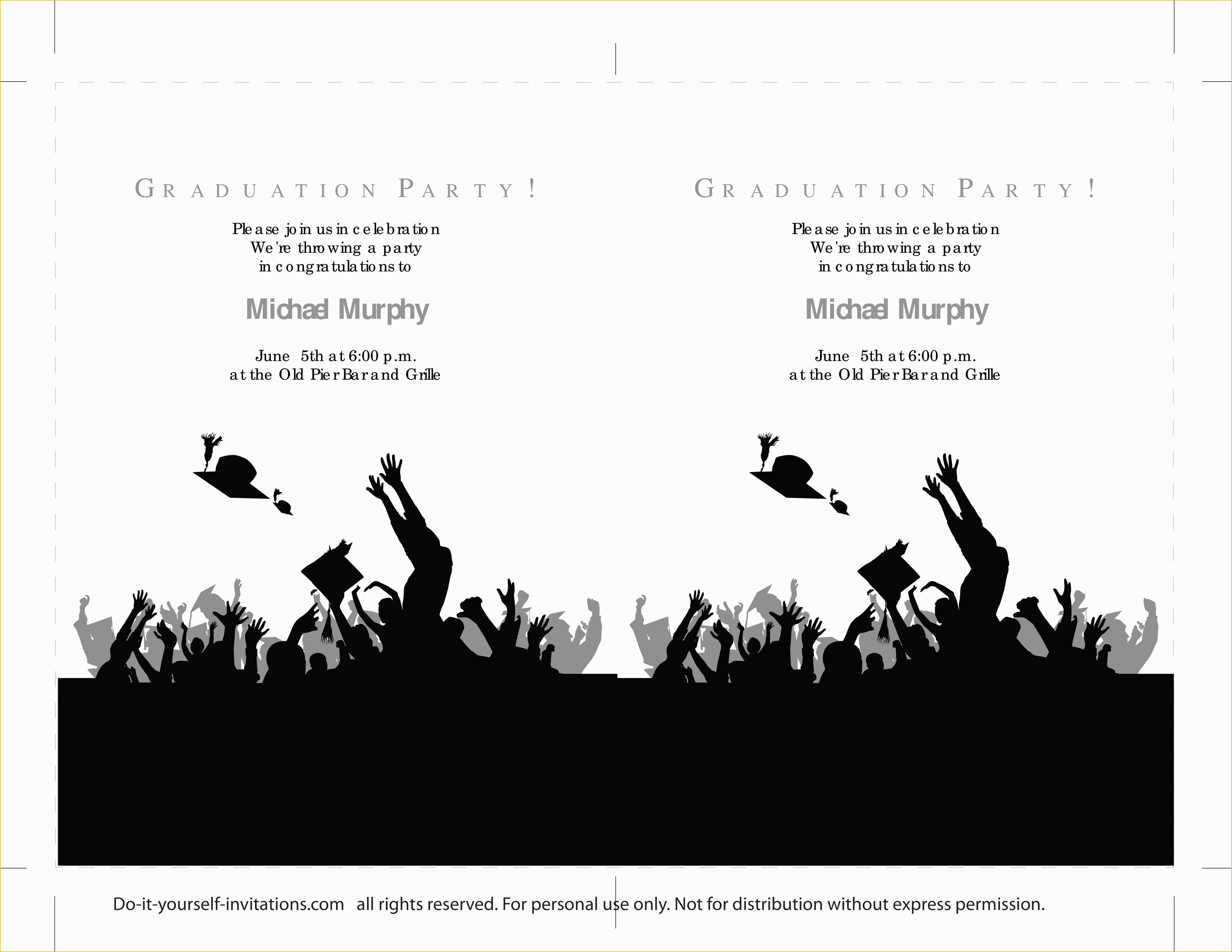 Free Graduation Invitation Templates Of 40 Free Graduation Invitation Templates Template Lab