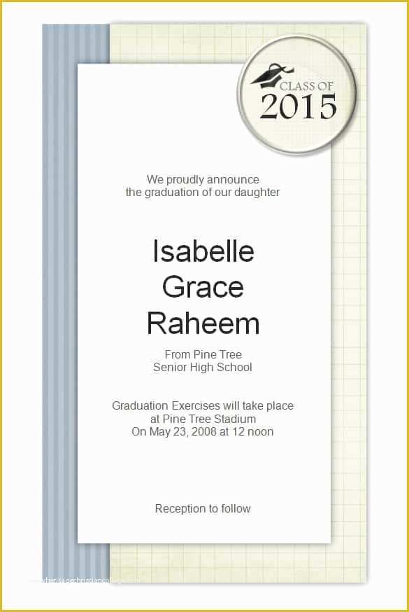 Free Graduation Invitation Templates Of 69 Microsoft Invitation Templates Word