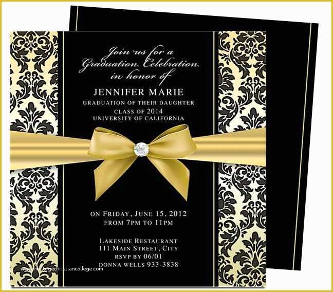 Free Graduation Invitation Templates Of Dandy Graduation Announcement Invitation Template