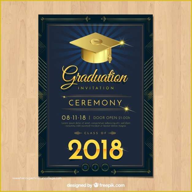 Free Graduation Invitation Templates Of Graduation Invitation Vectors S and Psd Files