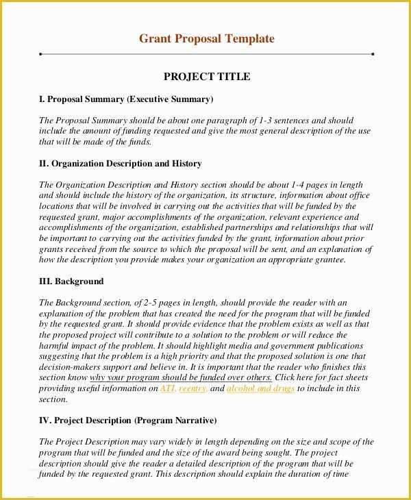 Free Grant Proposal Template Word Of 14 Simple Grant Proposal Templates Word Pdf Pages
