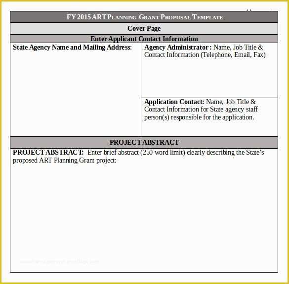 Free Grant Proposal Template Word Of Grant Proposal Templates 10 Download Free Documents In