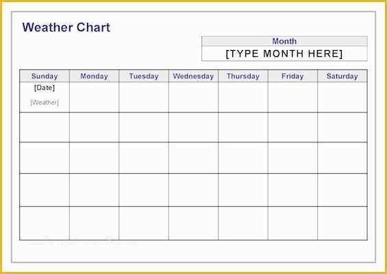 Free Graph Chart Templates Of 9 Best Of Free Weather Chart Templates Printable