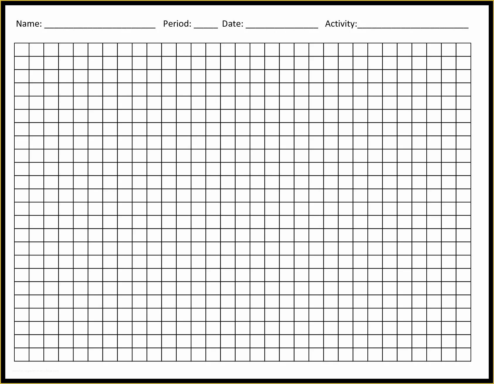 Blank Picture Graph Template