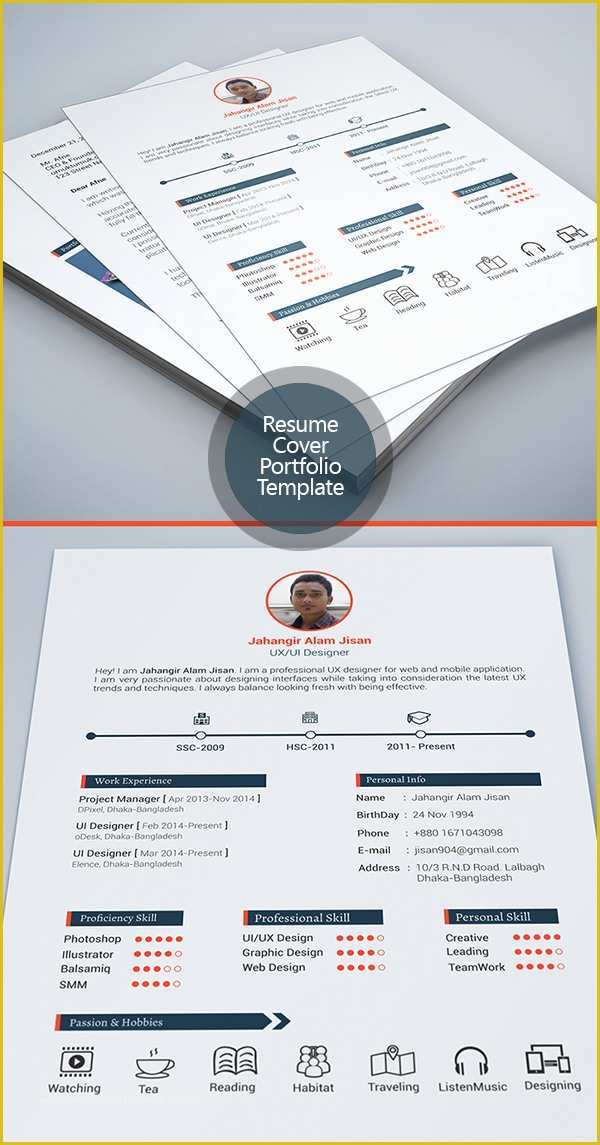 Free Graphic Design Templates Of Free Modern Resume Templates &amp; Psd Mockups