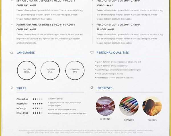 Free Graphic Templates Of 15 Free Elegant Modern Cv Resume Templates Psd