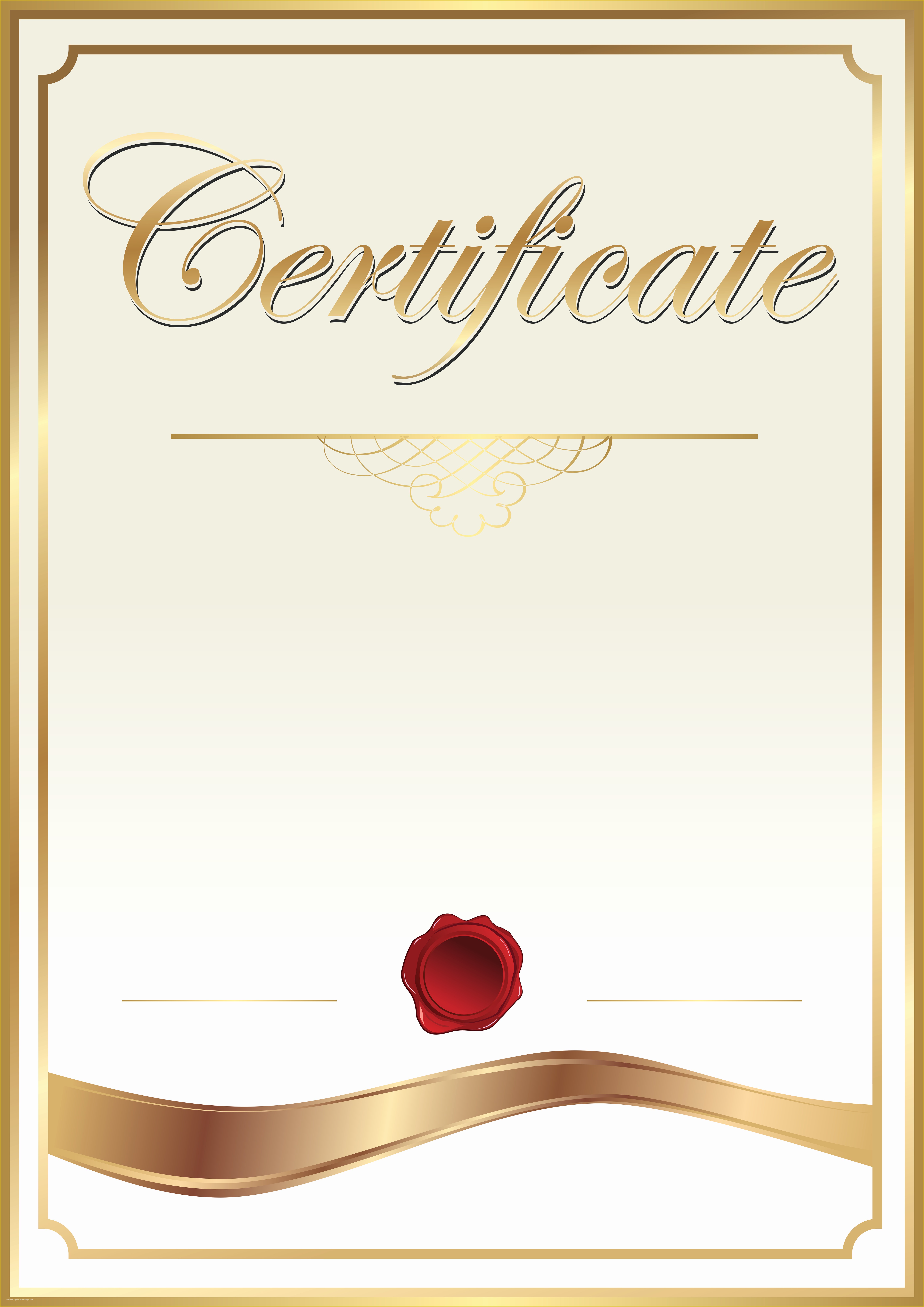 Free Graphic Templates Of Certificate Template Clip Art Png Image