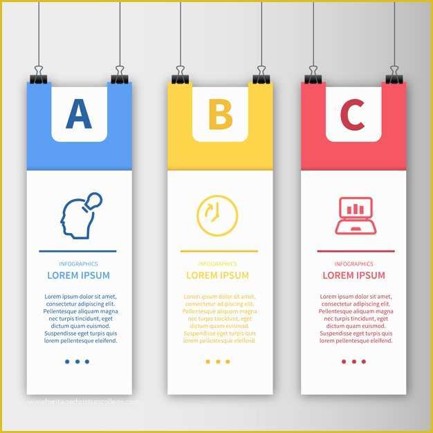 Free Graphic Templates Of Infographic Template Hanging Poster Design Vector