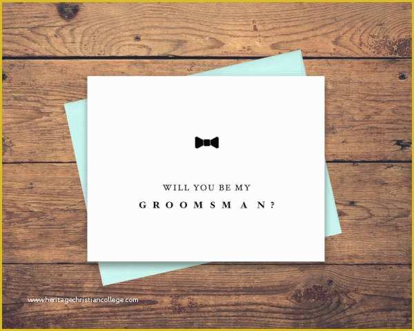 Free Groomsman Card Template Of 14 Groomsmen Invitation Card Templates Psd Ai