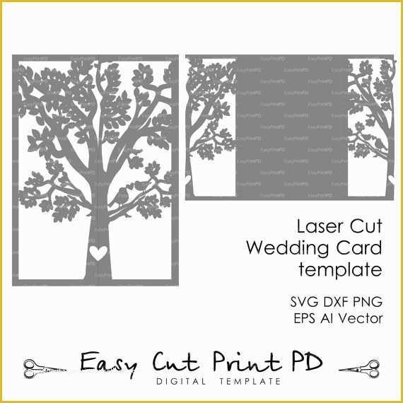 Free Groomsman Card Template Of Bride &amp; Groom Tree Bird Wedding Card Cover Love Story