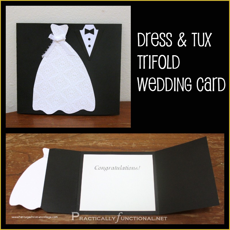 Free Groomsman Card Template Of Diy Wedding Card Dress & Tux Trifold Printable