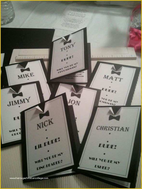 Free Groomsman Card Template Of Dude Will You Be My Groomsmen Wedding Black