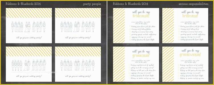 Free Groomsman Card Template Of Free Printable Wedding Party Cards Bridesmaids