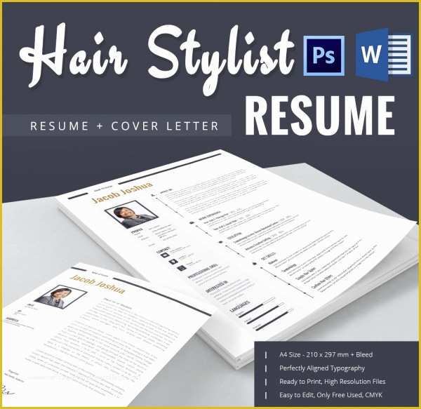 Free Hair Stylist Resume Templates Download Of 8 Hair Stylist Resume Templates Doc Pdf