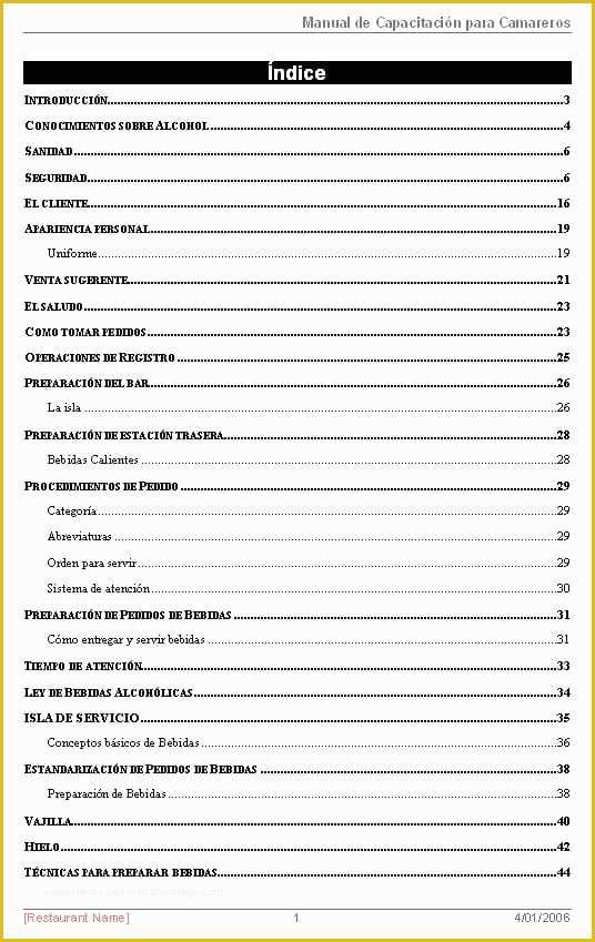 Free Handbook Template Word Of 5 Free Training Manual Templates Excel Pdf formats