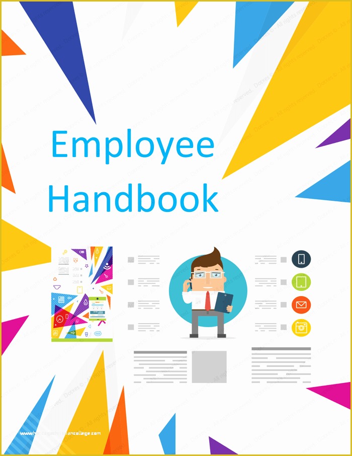 Free Handbook Template Word Of Employee Handbook Template Free Printable Sample