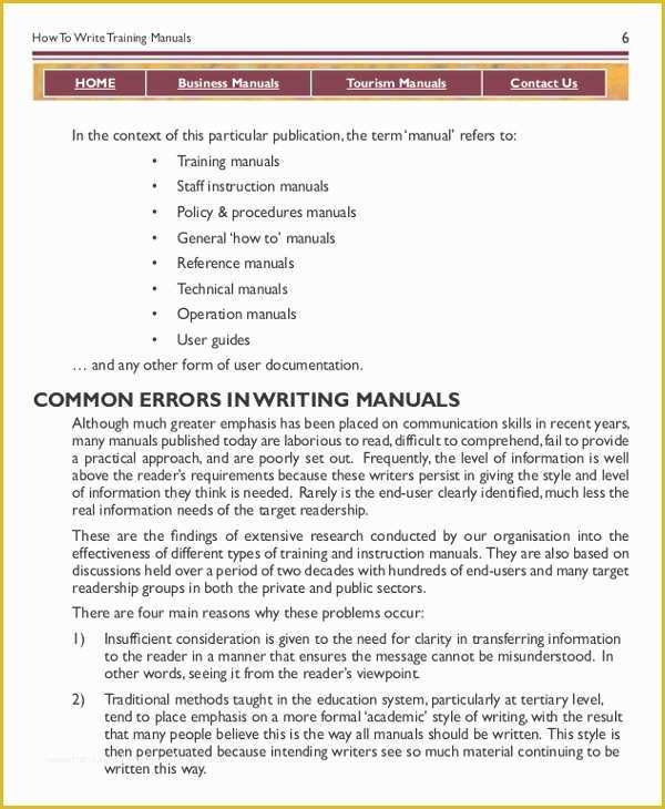 Free Handbook Template Word Of Instruction Manual Template 10 Free Word Pdf Documents