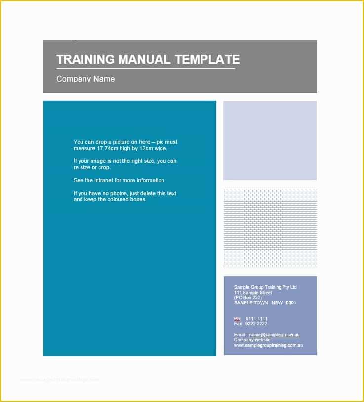 Free Handbook Template Word Of Training Manual 40 Free Templates & Examples In Ms Word