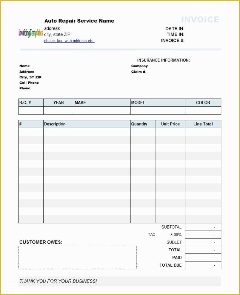 Free Handyman Invoice Template Of Handyman Invoice forms Invoice Template Ideas