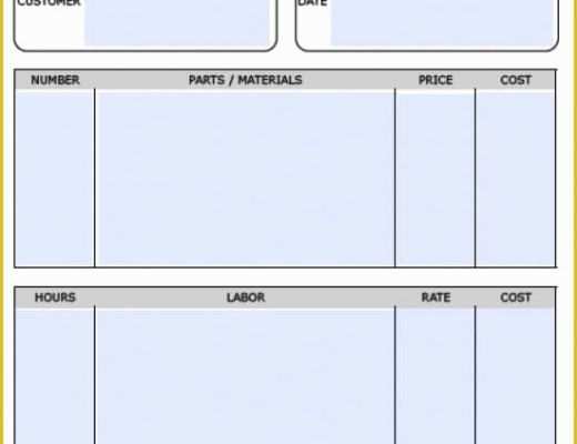 Free Handyman Proposal Templates Of Free Handyman Invoice Template Excel Pdf Word Doc Handyman