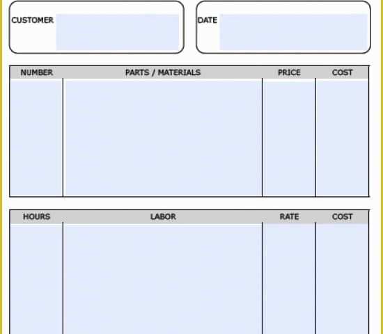 Free Handyman Proposal Templates Of Free Handyman Invoice Template Excel Pdf Word Doc Handyman